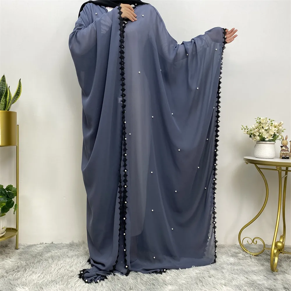 Kaftan Muslim Hijab Dress Arabic Kimono Cardigan Dubai Abaya Eid Mubarak Turkey Abayas for Women Caftan Robe Musulmane Longue