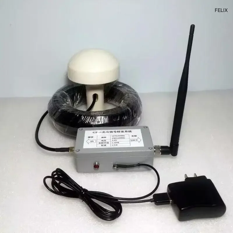 mushroom-head-gps-signal-repeater-amplificador-transmissao-kit-completo-15m-recebendo-antena-interior-novo