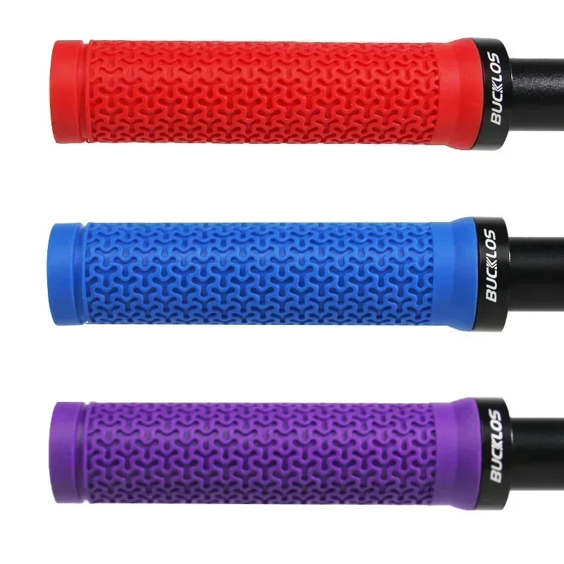 BUCKLOS Bicycle Handlebar Grip Rubber Lock on Bicycle Handles Non-slip MTB Cuffs Ultralight Shock Absorption Mountain Bike Grip 3