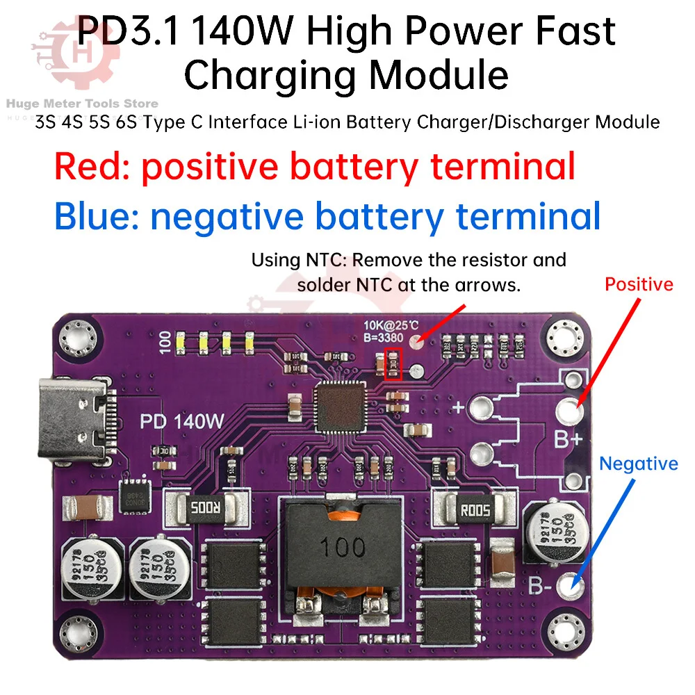 140 W Schnelllademodul Typ C mit Datenübertragung PD3.1 für 3S 4S 5S 6S Lithiumbatterien Hochleistungsgeräte Schnelllademodul für Laptops 140 W Schnelllademodul Typ C mit Datenübertragung PD3.1 für 3S 4S 5S 6S Lithiumbatterien Hochleistungsgeräte Schnelllademodul für Laptops