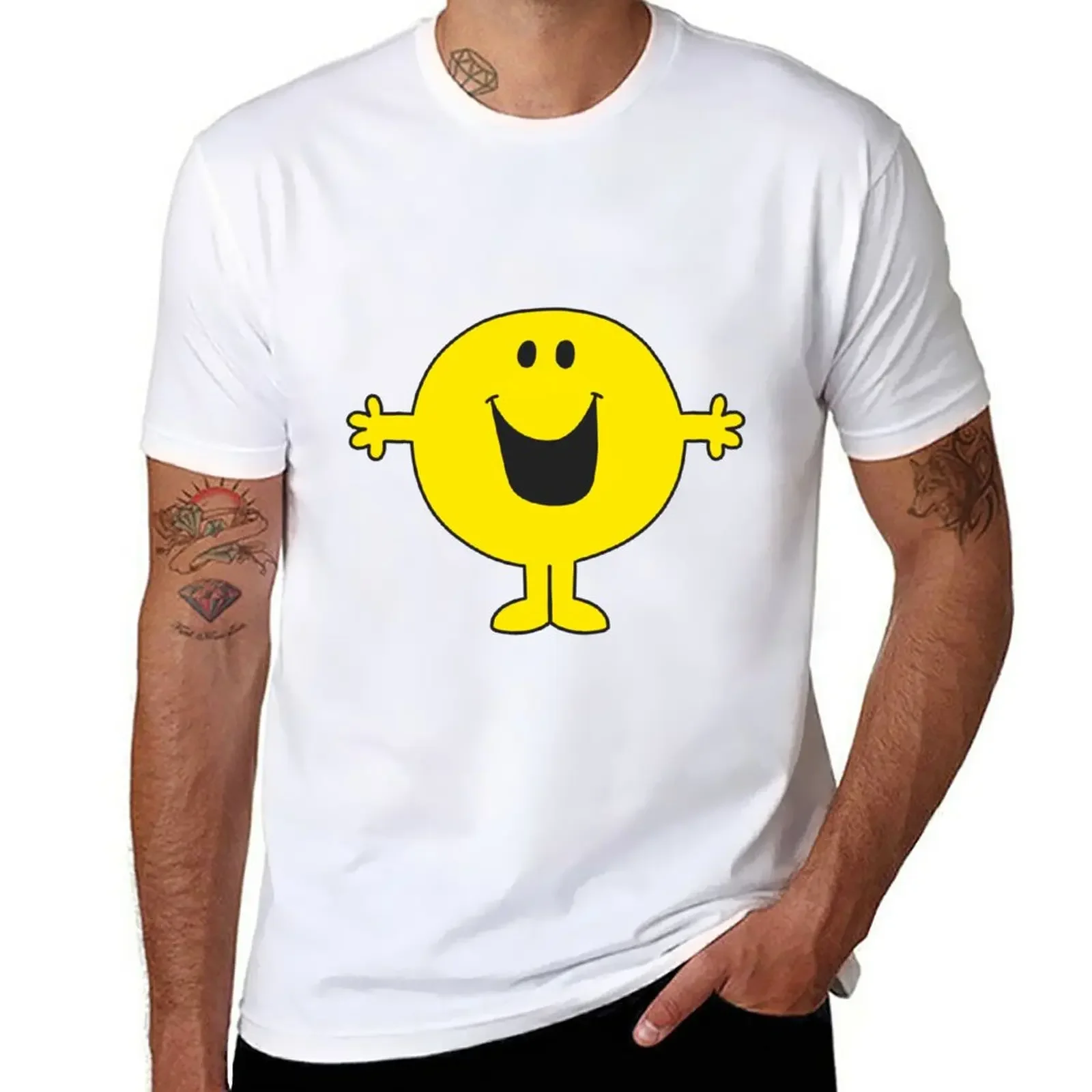 

happy T-Shirt plus size tops kawaii clothes boys whites mens clothing