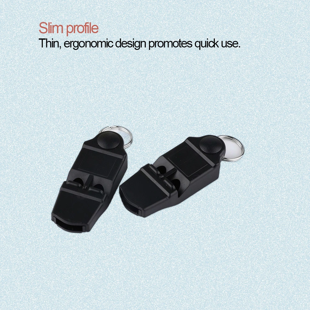 Referees Neck Whistle 130dB Convenient Lanyard Slim Profile Durable ABS Perfect Sound