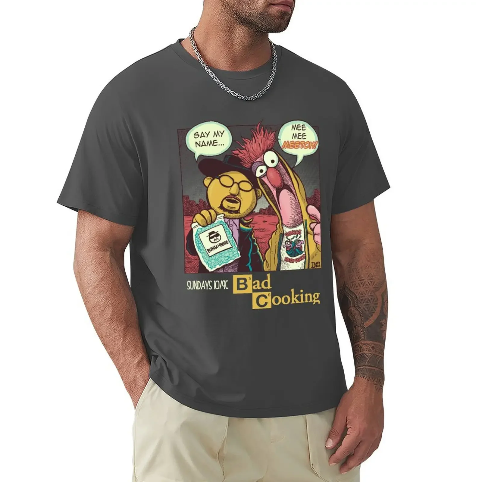 Bad Cooking T-shirt oversized Aesthetic clothing mens t shirt