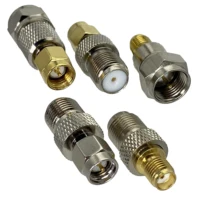 1 ชิ้นอะแดปเตอร์ F ทีวี SMA ชาย & แจ็คหญิงตรง RF Coaxial Connector สําหรับเสาอากาศลวดเทอร์มินัล 1