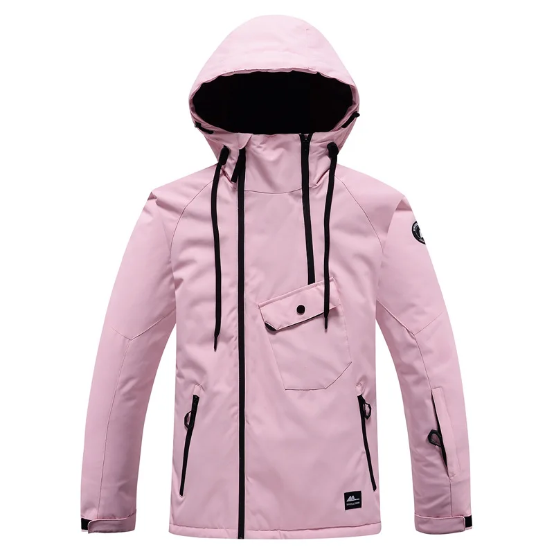 

2022 New Winter Ski Jacket Women Outdoor Snowboarding Mountaineering Jacket Warm Color Fleece Matching Waterproof Ski Top
