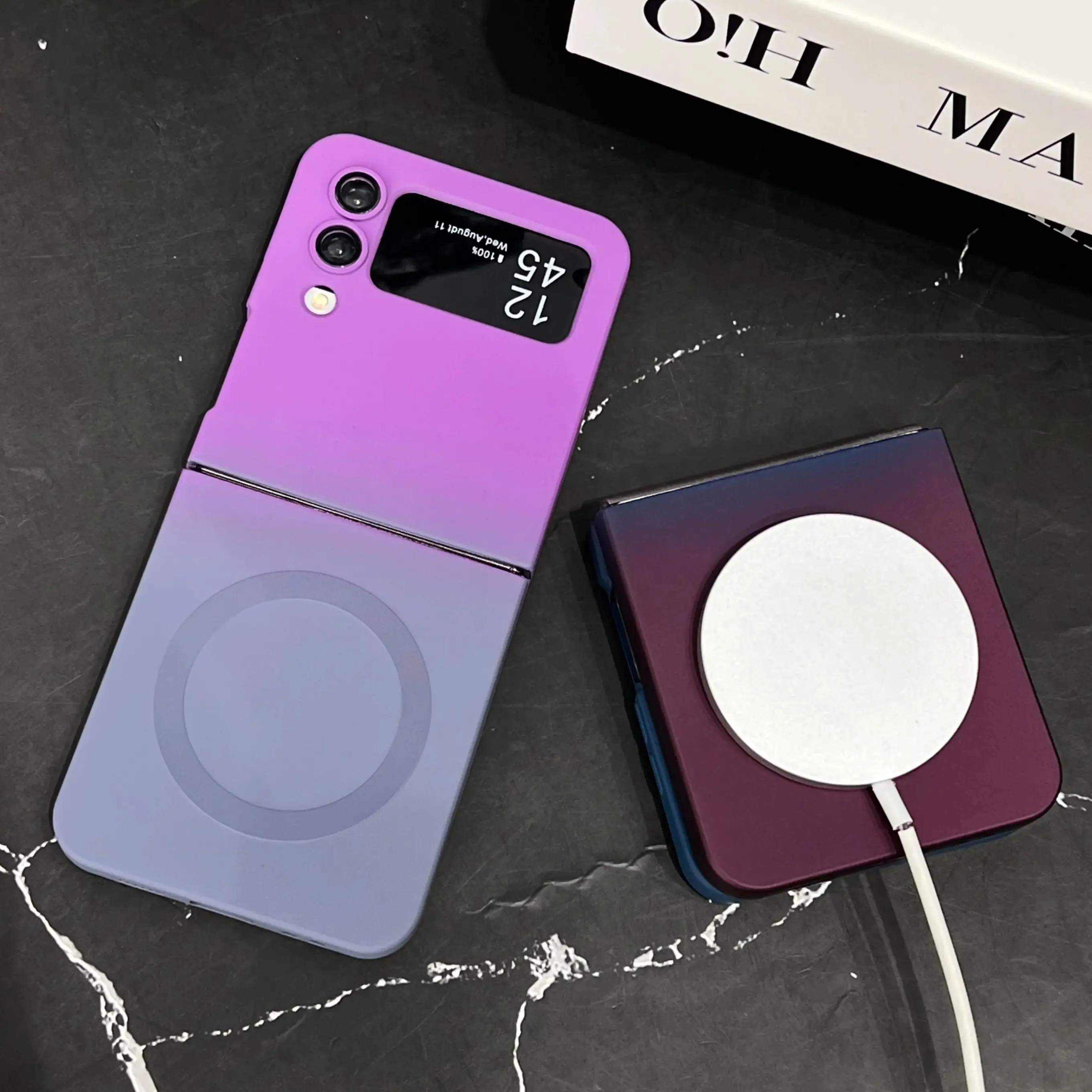Gradient Silicone Soft Magnetic Phone Case - Protective Cover