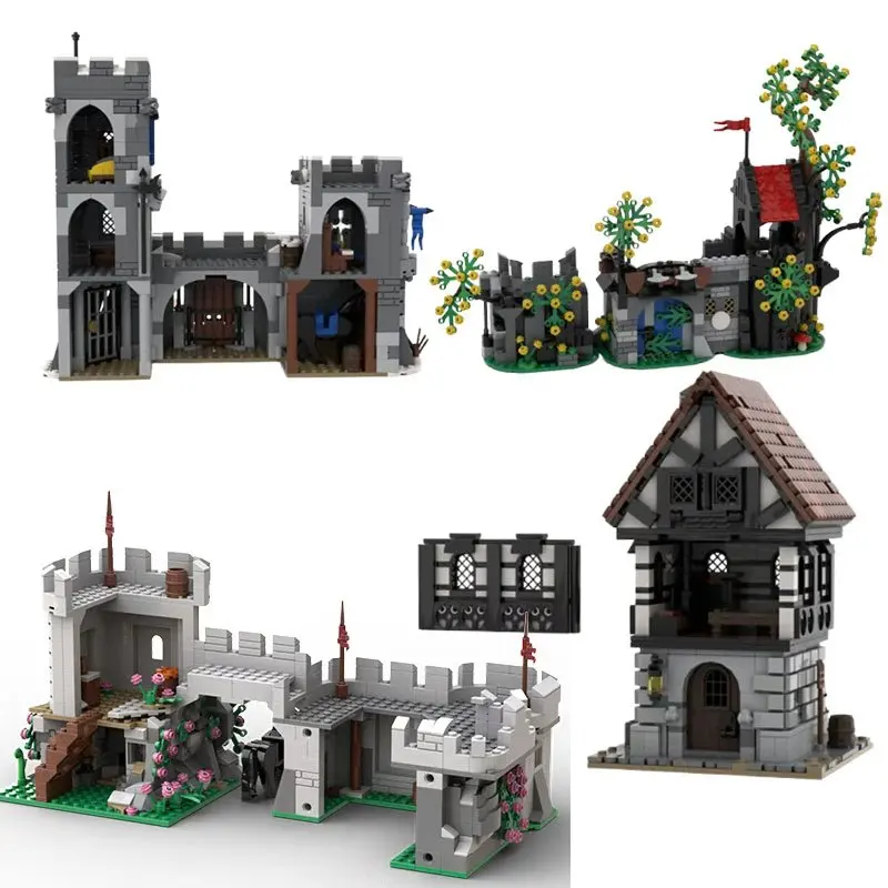 Small particle assembly building block toy MOC-232547 medieval ...
