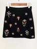HIGH STREET Newest 2024 Designer Runway Suit Set Women's O-neck Zip Back Cropped Tops Mini Skirt Set 2pcs 5