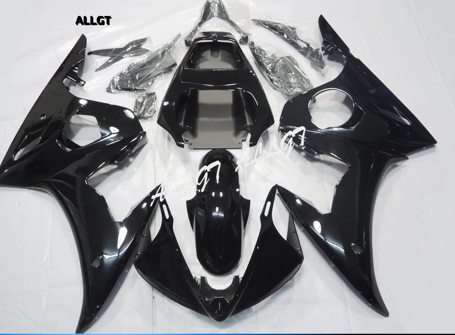 

ABS Molded Glossy Black Fairing kit Bodywork for YAMAHA YZF R6 2003 2004