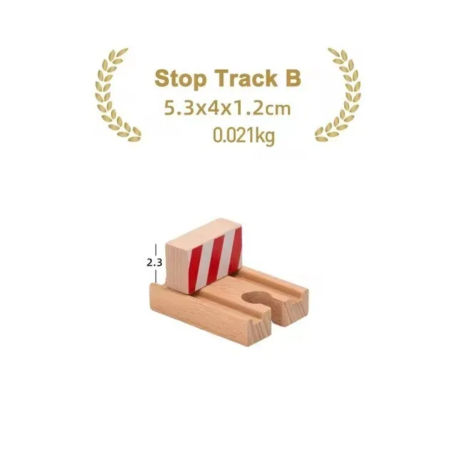 Premium Beech Wood Railway Train Track Accessories for Children’s Educational Play