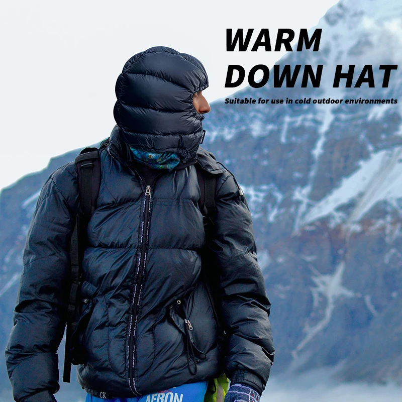 Naturehike Goose/Duck Down Hats Hiking Windproof Warm Lightweight Outdoor Mountaineering Unisex Winter Thermal Caps
