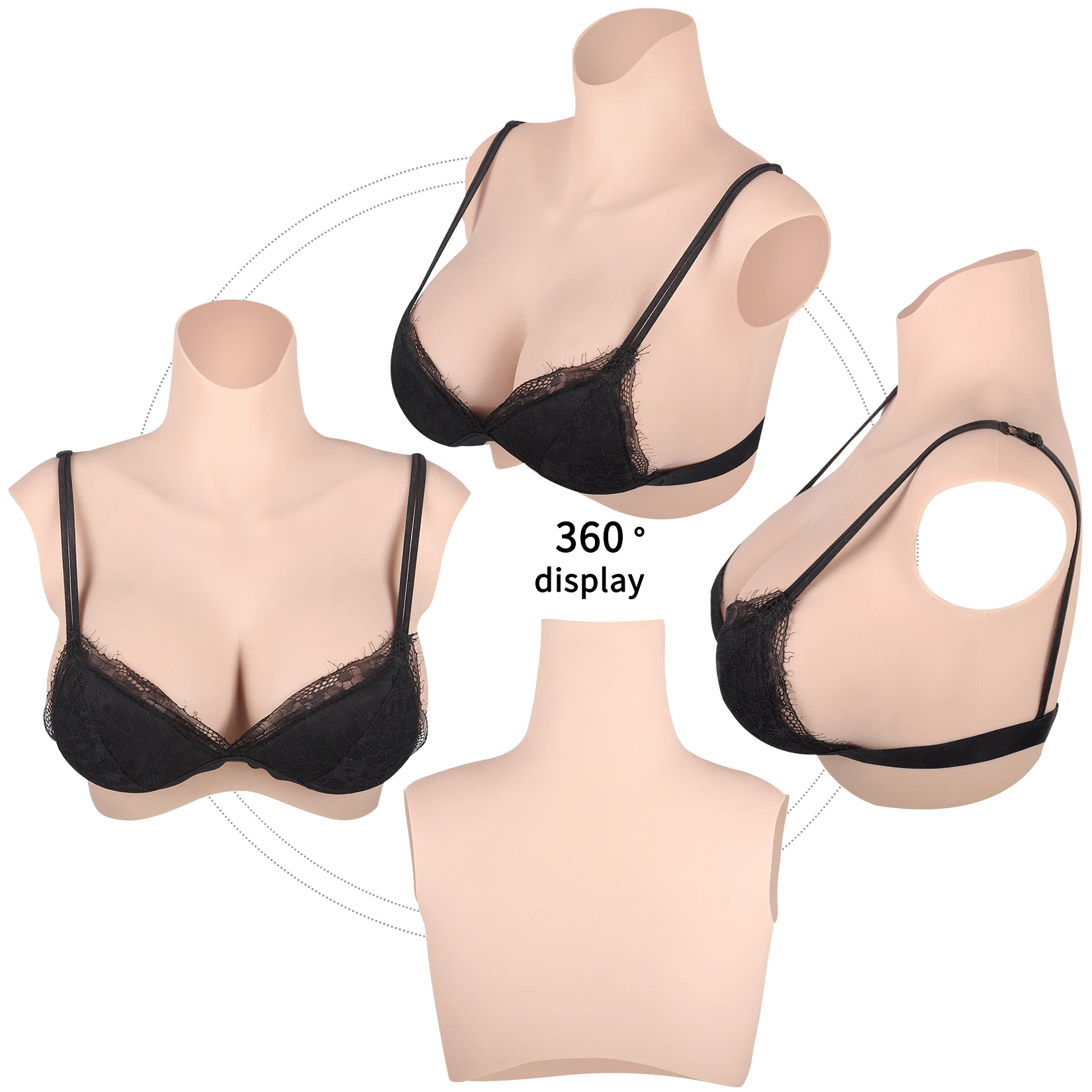 Silicone breast shape Cosplay Cross-dressing Wearable False chest Variety of cups Transvestism Denaturation Realistic Comfortabl