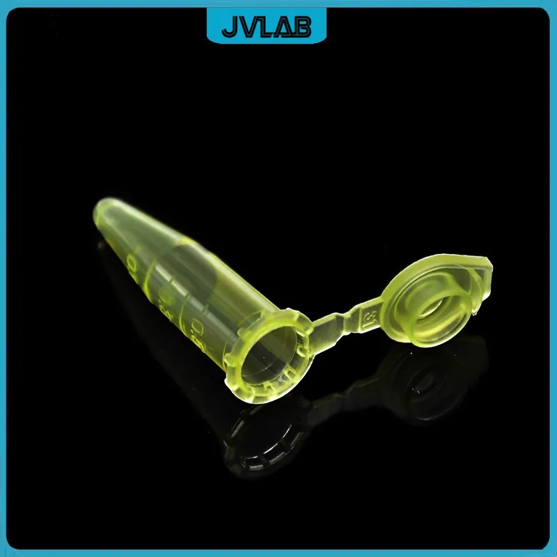 Microtubes Centrifuge Tube 0.5ml Lab Colorful EP Centrifugal Tube Bottom Tip Snap-cap Clear Scale 100/PK plastic test tubes centrifuge tube