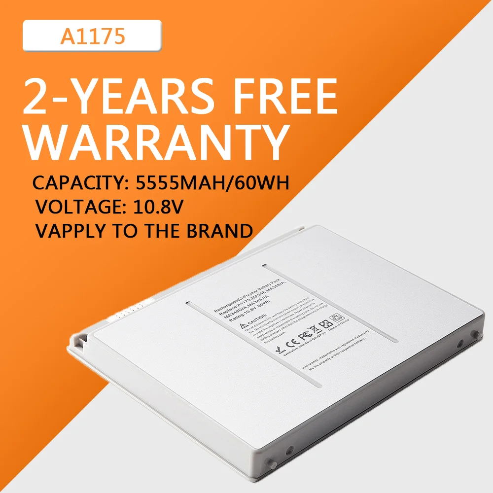 

A1175 Laptop Battery for Apple MacBook Pro 15" A1150 A1211 A1260 A1226 ( 2007-2008 years ) MA463 MA464 MA600 MA601 MA609