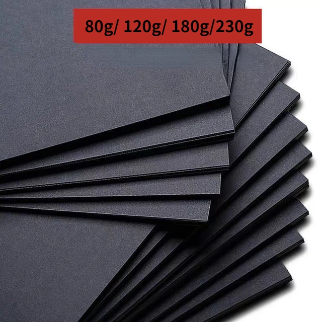 Di alta qualità 50 pz A3/A4 carta cartoncino nero Album di cartone