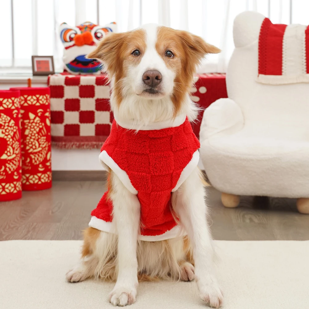 Red Apple Green Winter Dog Sweater Soft Plush Puppy Coat Jacket Warm Dog Clothes for Small Medium Dogs Chihuahua Teddy Costume