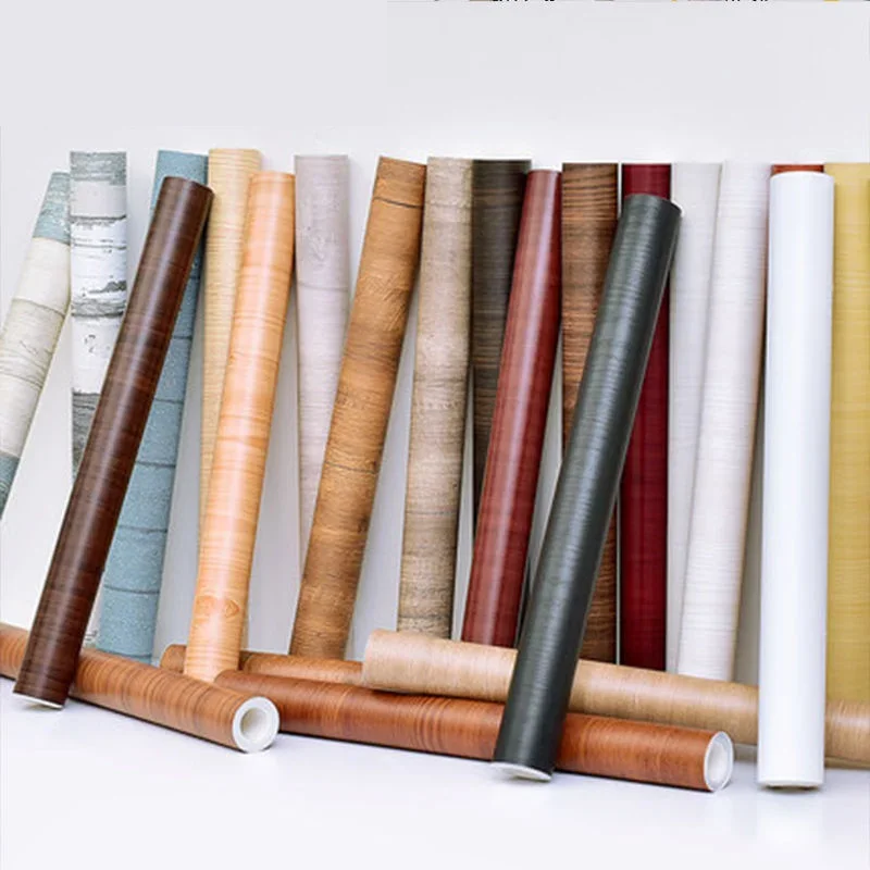 60CM Wood Grain Decor Contact Paper Self-adhesive Waterproof Wallpaper for Old Furniture Cabinet Covers Wooden Door Renovation baseball bat name custom wooden baseball bat self defense equipment