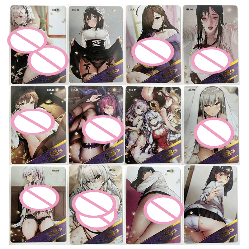 

Anime Goddess Story Rare SSR Reflections Flash Cards Formidable Sakurajima Mai Toys for boys Collectible Cards Birthday Gifts