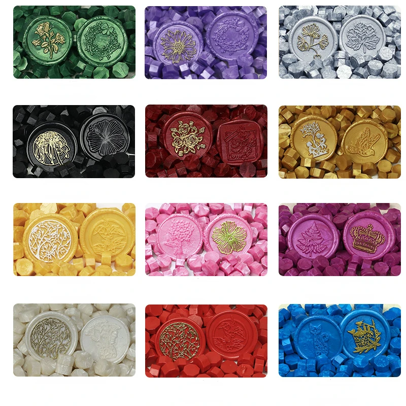 100 Pezzi Vintage Ottagono Sigillo Di Cera Francobolli Scrapbooking Materiali Decorazione Artigianale Compleanno Francobolli Di Nozze Regali Hobby 35G