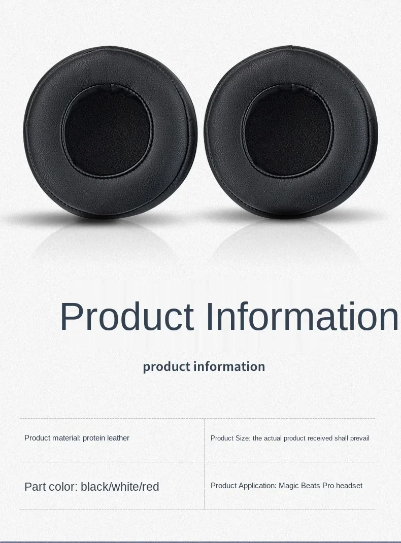 1 Pair Ear Pads For Dr. Dre Pro Detox Headphone Monster Beats Earphone Cover Ear Cotton Sponge Cover Repair Parts Earmuffs