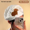 1/3/5PCS Capybara Kawaii Plush Hair Drying Hat Towel Cap Water Guinea Pig Hat Bath Hat Towel Cap Super Absorption Hair Dry Cap 6