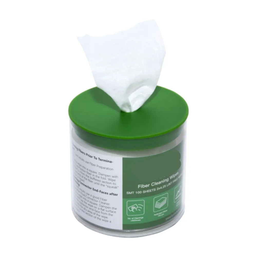 

Fiber Over 600+ Cleaning Lint-Free Wipe Material Optical Fiber Cleaning Wipes Clean Cleaning Optical Soft Wipes