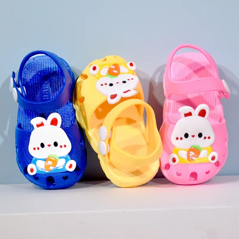 Cartoon Child Sandals Summer Anti Slip Boy Beach Shoe Infant Toddler Walking Shoe Soft Sole Girl Baby Shoes