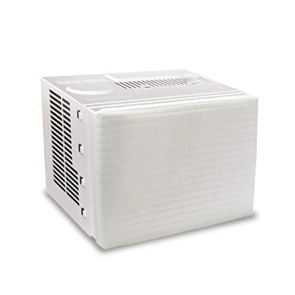 Description Picture 2 of itemIndoor Air Conditioner Cover White Inside Window AC Unit Protection Cover with Elastic Straps Double Insulation Defender