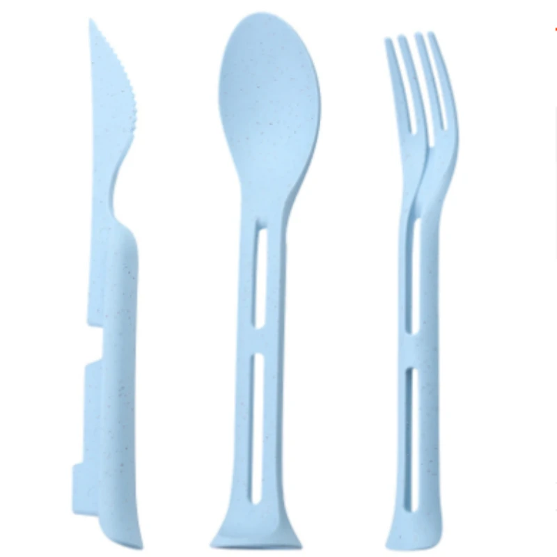 Cutlery Set Western Style Cutlery Set Picnic Cutlery Set 3pcs/set 3 in 1 Travel Portable