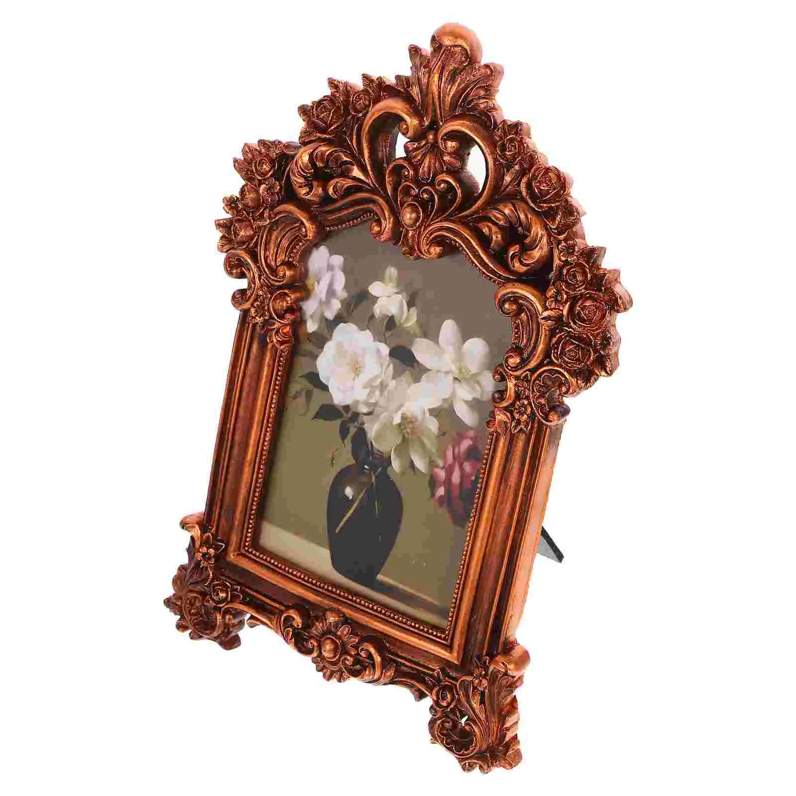 

European Style Wall Picture Frame Desktop Embossed Photo Display Frame Decor