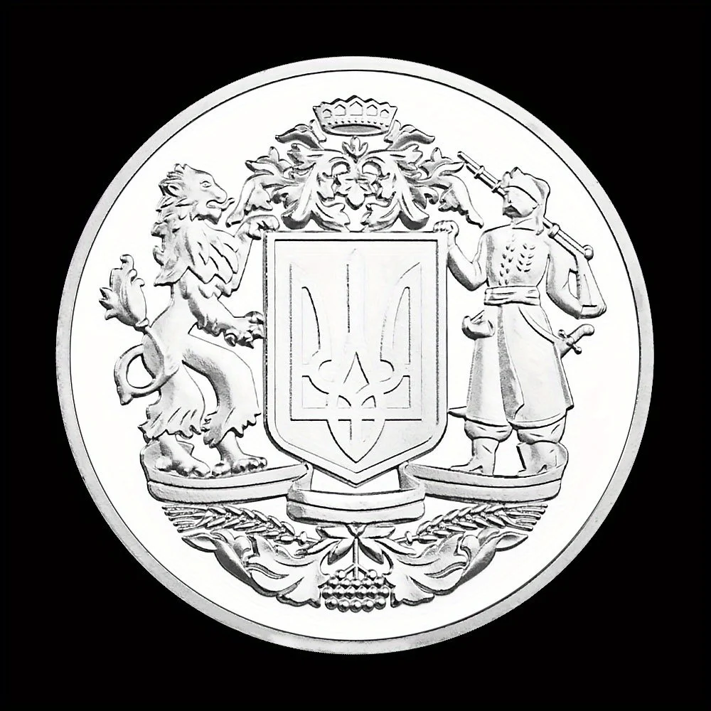 The Heart of The Righteous Power of Archangel Michael Is with Us Souvenir Coin Silvery Plated Commemorative Coin