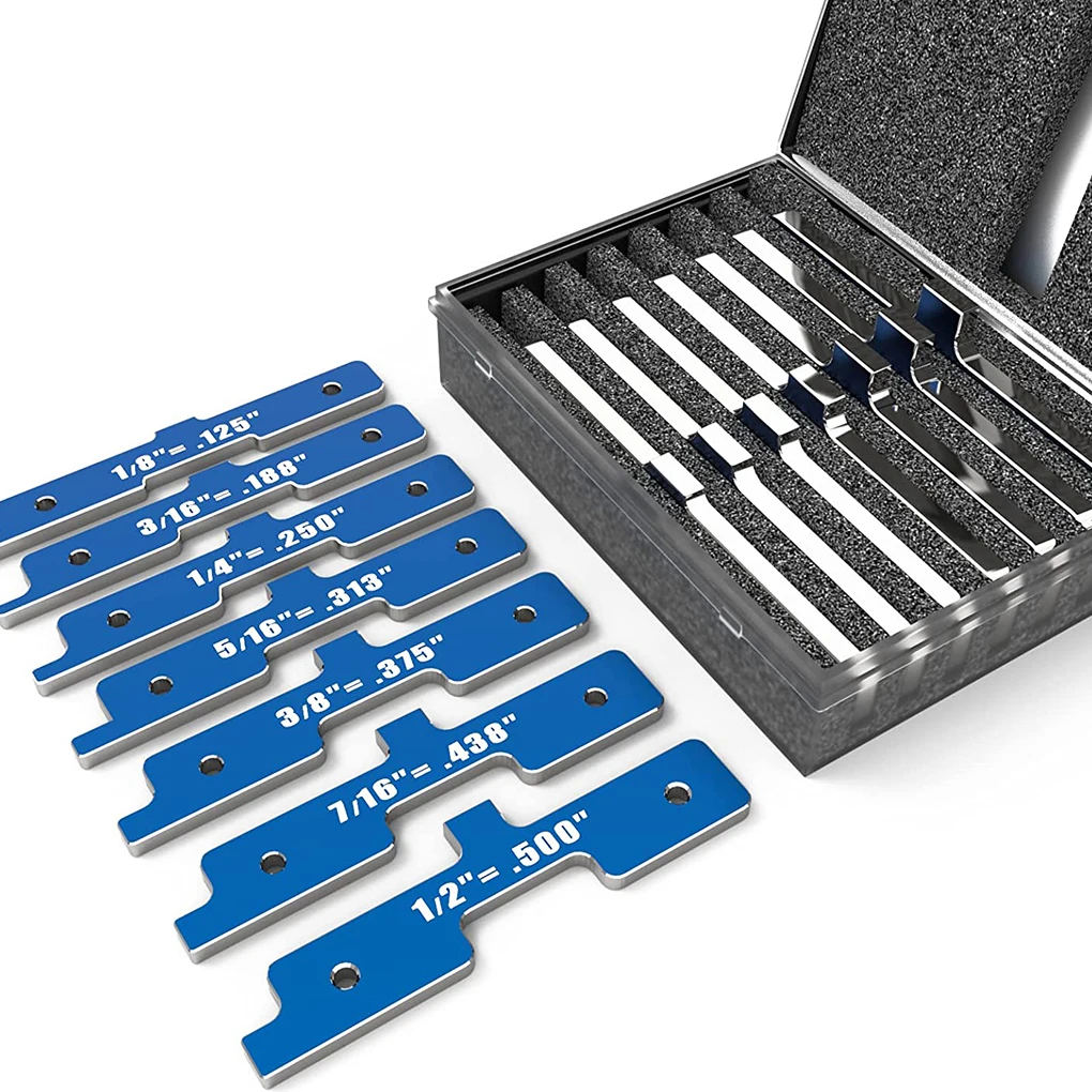 

Pack of 7 Router Table Setup Bars Woodworking Gauges Block Step Hand Tools