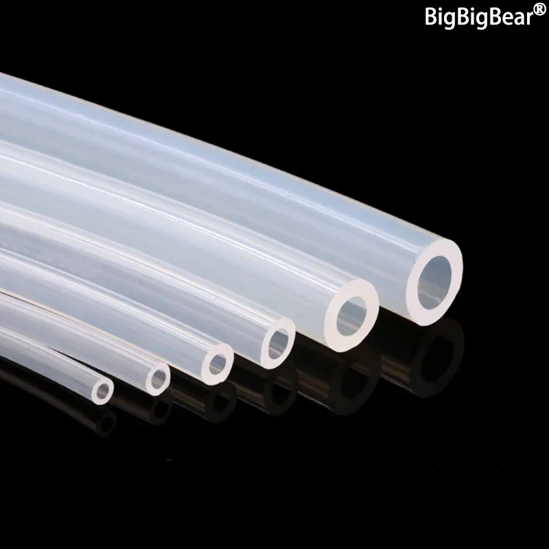 Silicone Tube 1M Silicone Rubber Hose Transparent Flexible Diameter 1-50mm Food Grade