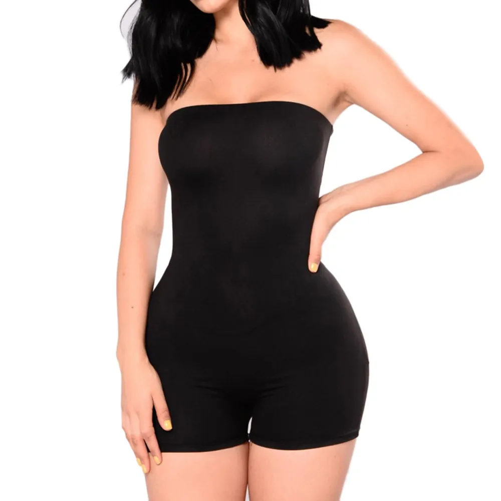 

Fashion Women'S Off Shoulder Sexy Jumpsuit Solid Party Plausuit Women Summer Bodysuit Women Overalls Romper For Women 2023 점프슈트