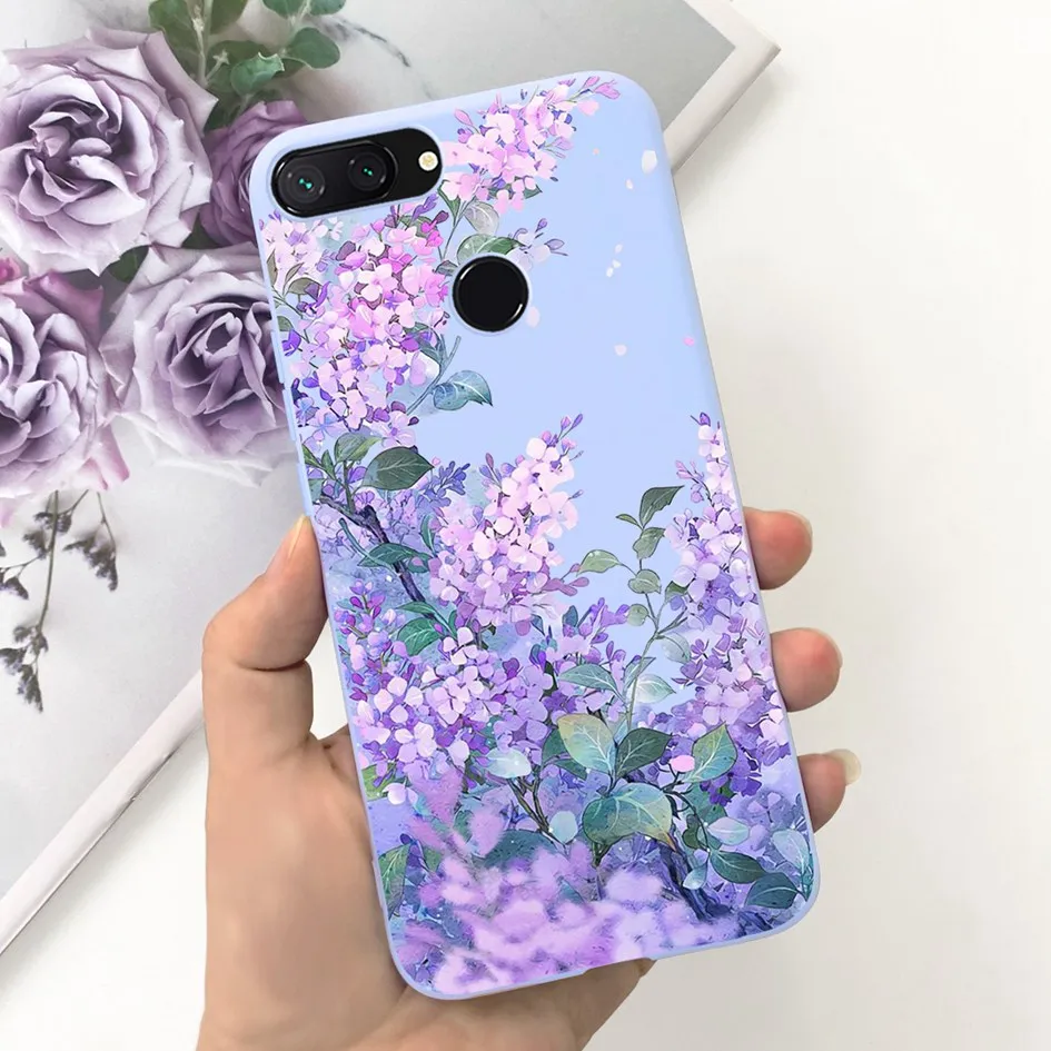 For Xiaomi Mi 8 Lite Case 6.26" Fashion Landscape Girls Bumper Soft Silicone Phone Cover For Xiomi Mi 8 Lite Funda Mi8Lite Pouch 4
