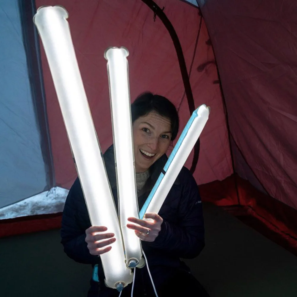 Adjustable LED Flood Light Tripod Stand Camping Lantern Home Outdoor Tent  Lamp Hiking Camping Lanters Folding Lamp Waterproof - AliExpress
