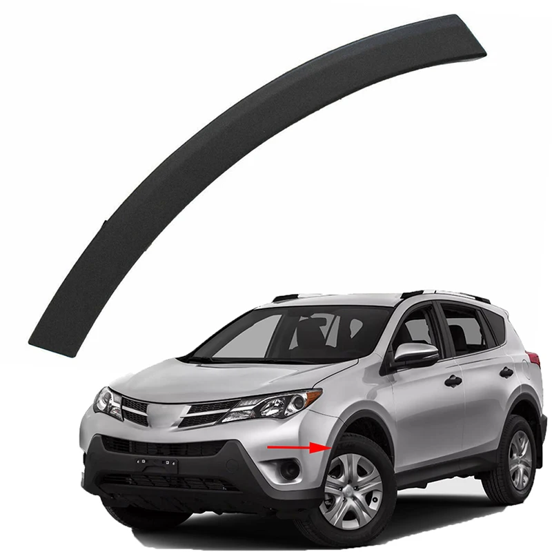 Car Front Bumper Wheel Fender Molding Trim Cover 52112-0R040 52113-0R040 For Toyota RAV4 (XA40) 2013 2014 2015