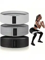 Premium Fabric Resistance Bands for Effective Hip, Glute, and Thigh Workouts (3PCS)