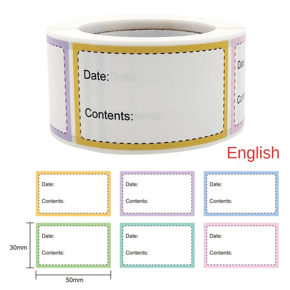 Food Labeling Efficient Visible Easy-to-use Best Waterproof Labels Practical Reliable Food Marking Labels Kitchen Durable