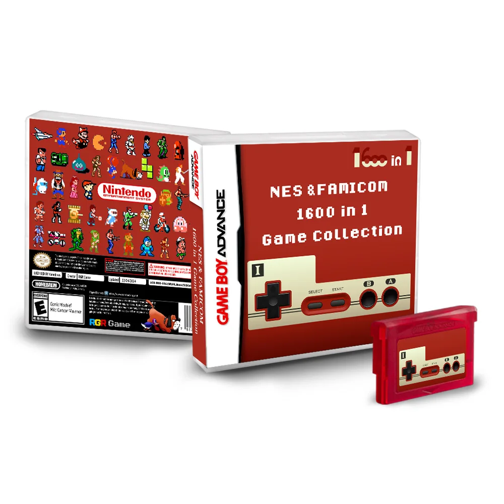 

1600 в 1, игровая коллекция NES, GBA, игровая карта большой емкости 4G, поддержка английских игр, мгновенное хранилище