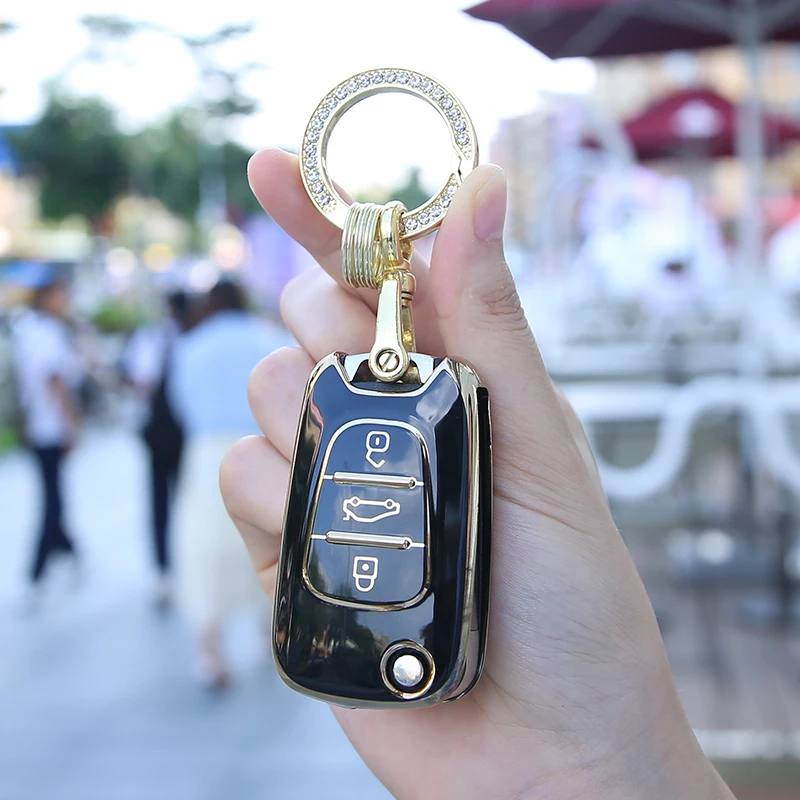 TPU Fob Car Key Case Cover Shell per Hyundai ix35 i20 i30 Elantra Accent per KIA Sportage Ceed K2 K5 Rio 3 Soul Optima Cerato - Se4411b5a26134aa8a33610046992d8c5T