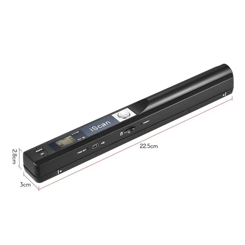Exquisite-Portable Scanner 900DPI Handheld A4 Document Scanner LCD Display Supports JPG/PDF Formats Ideal For Books & Images