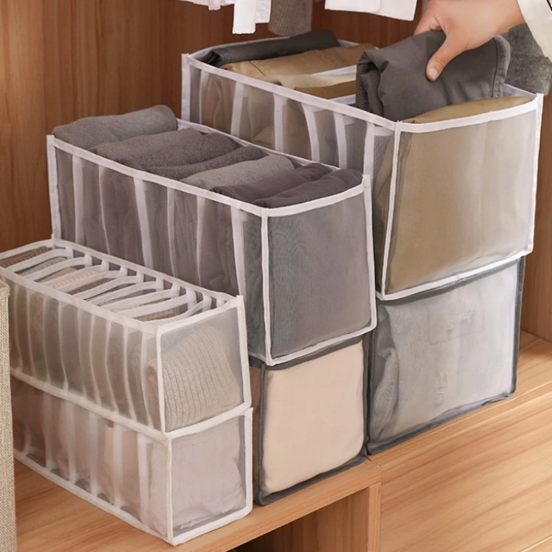 Clothing Storage Organizer Box Cabinets Drawer Jeans Organizer Underwear Pants T-Shirt Socks Storage Box Save Wardrobe Space 4