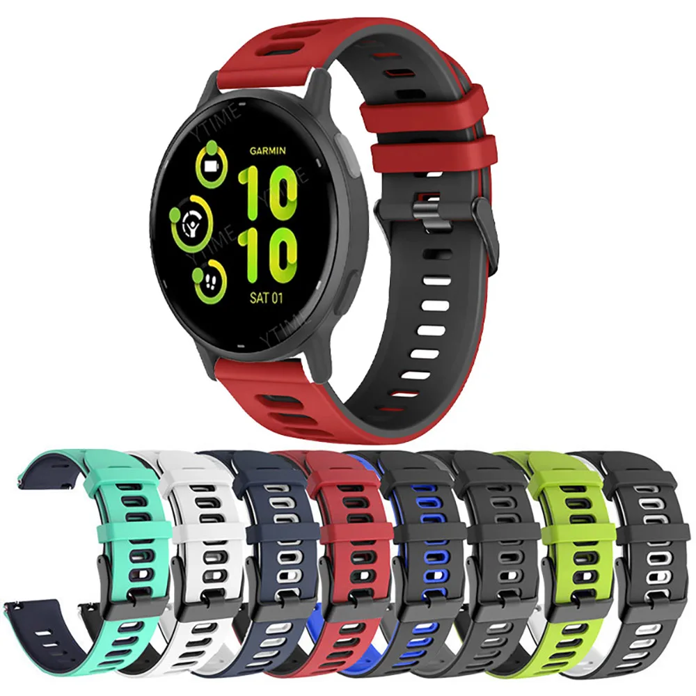 Acquista Cinturino in silicone 20mm 22mm per Garmin Venu sq 2 plus Vivoactive 3 4 Venu cinturino in silicone per Garmin Forerunner 955 255 745 245 645 Bracciali cinture in Italia a partire da 5.21