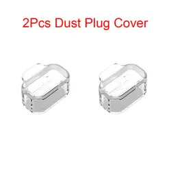Universal Watch Charger Dust Cover Cap and Charging Port Protector Case - Coros Vertix 2 2S (2pcs clear)