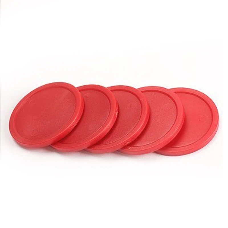내구성 미니 에어 하키 테이블 퍽, 어린이 테이블 빨간색, 51mm 퍽, 5 개
