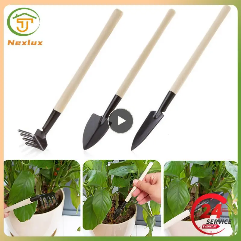 Garden Tool Kit Mini Portable Shovel Rake Spade Potted Plant Garden Soil Raising Flowers Plating Garden Seed Disseminators