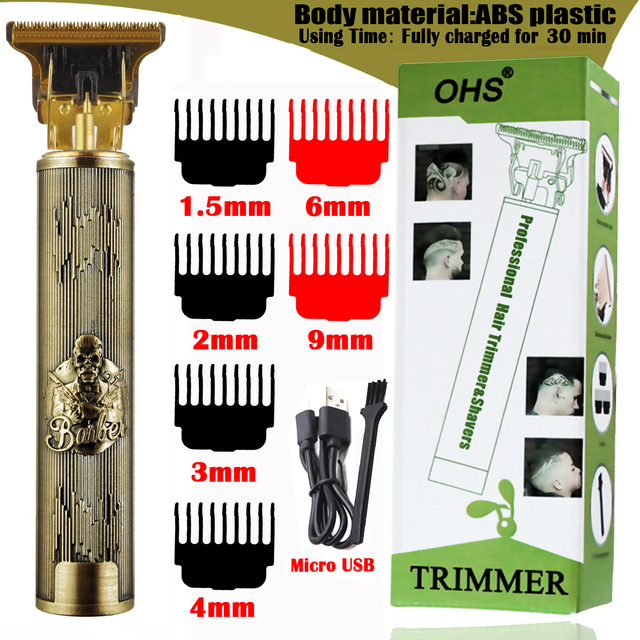 Trimmer Barber Hair Clipper Cordless Hair Cutting Machine Beard Trimmer Shaving Machine Wireless Electric Razor Men Shaver