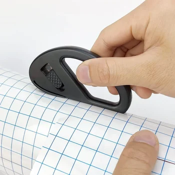 Easy-Glide Wrapping Paper Cutter with Safe Razor Blade, Perfect for Gift Wrap, Crafts & Office Use, Ensures Precise Cuts