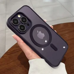 Crystal Clear Magnetic Wireless Charging Case with Enhanced Protection - iPhone 14 Plus (DarkPurple)